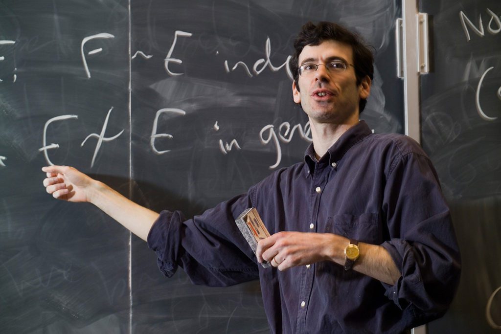 Jon Kleinberg, professor of computer science (COMS), teaching a class.